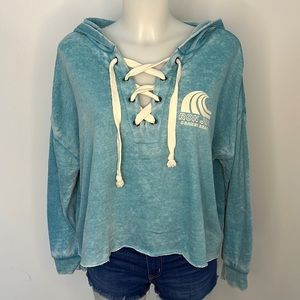 𝅺women’s Ron Jon Orange Beach Pullover Hoodie - Small